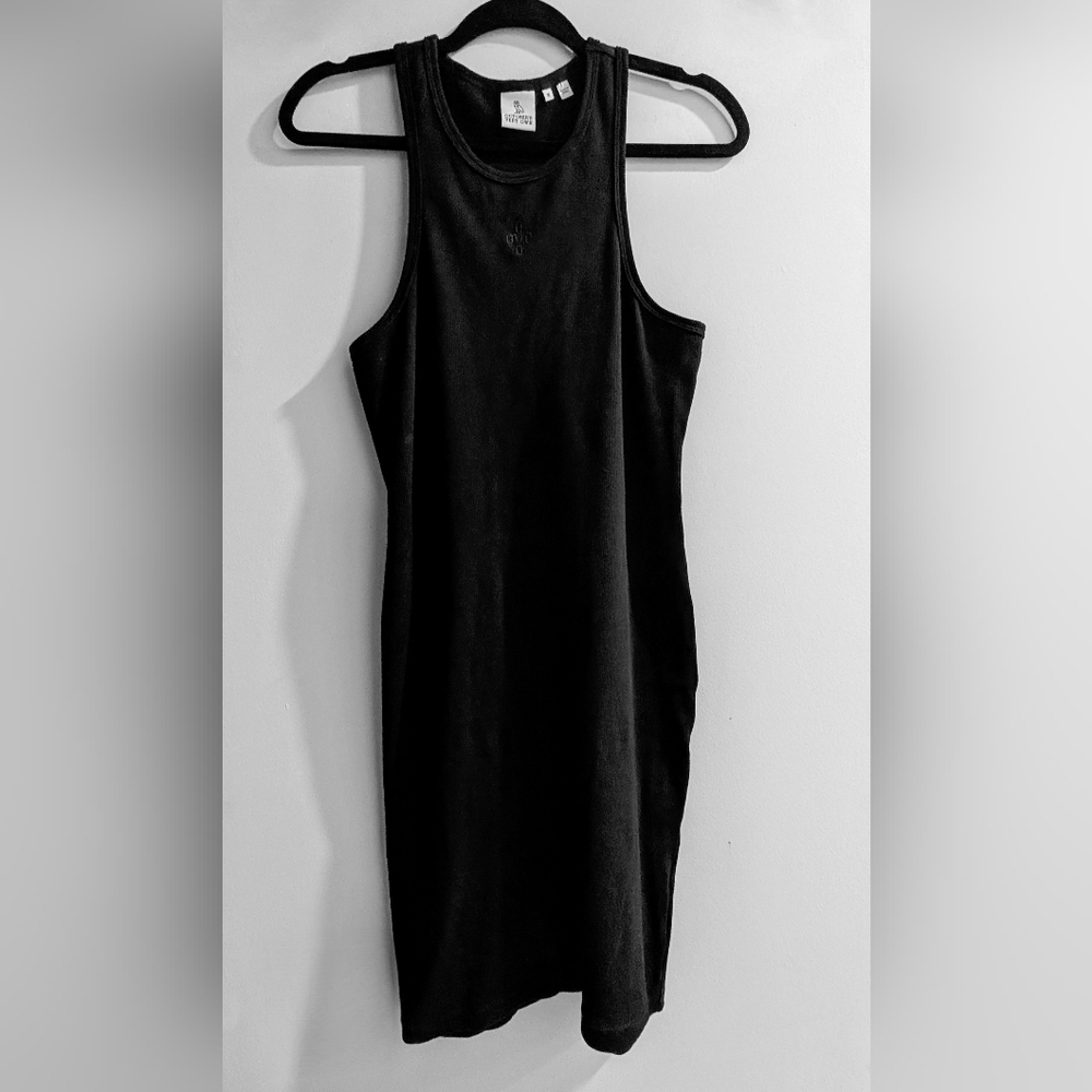 OVO Black Ribbed Racerback Dress